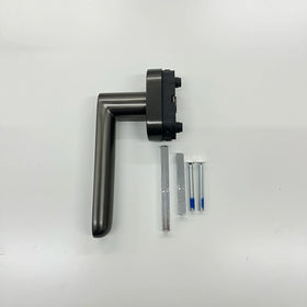 European Market New Style Window Handles Casement Fashion Stainless Steel Window Handle for Wooden Window Gray Color