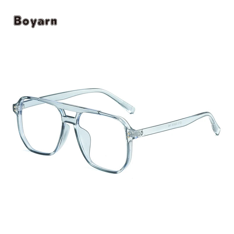 Boyarn Cheap Wholesale PC Optical Glasses Custom Logo Oversized Frames Spectacle Eyeglasses Frame Eyewear