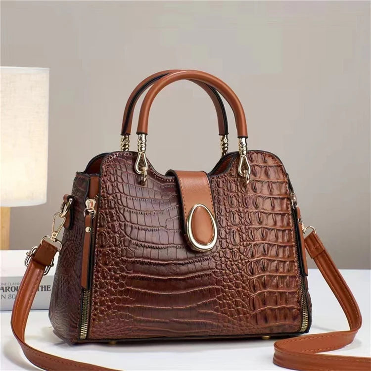 Newest Design Oem Classic Luxury Brand Handbag Pu Leather Vintage Lady Bags Fashion 2025