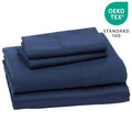 Bed Sheet Set Super Soft Microfiber 1800 Thread Count Luxury Microfiber Sheets Fit 18-24 Inch Deep Pocket Mattress