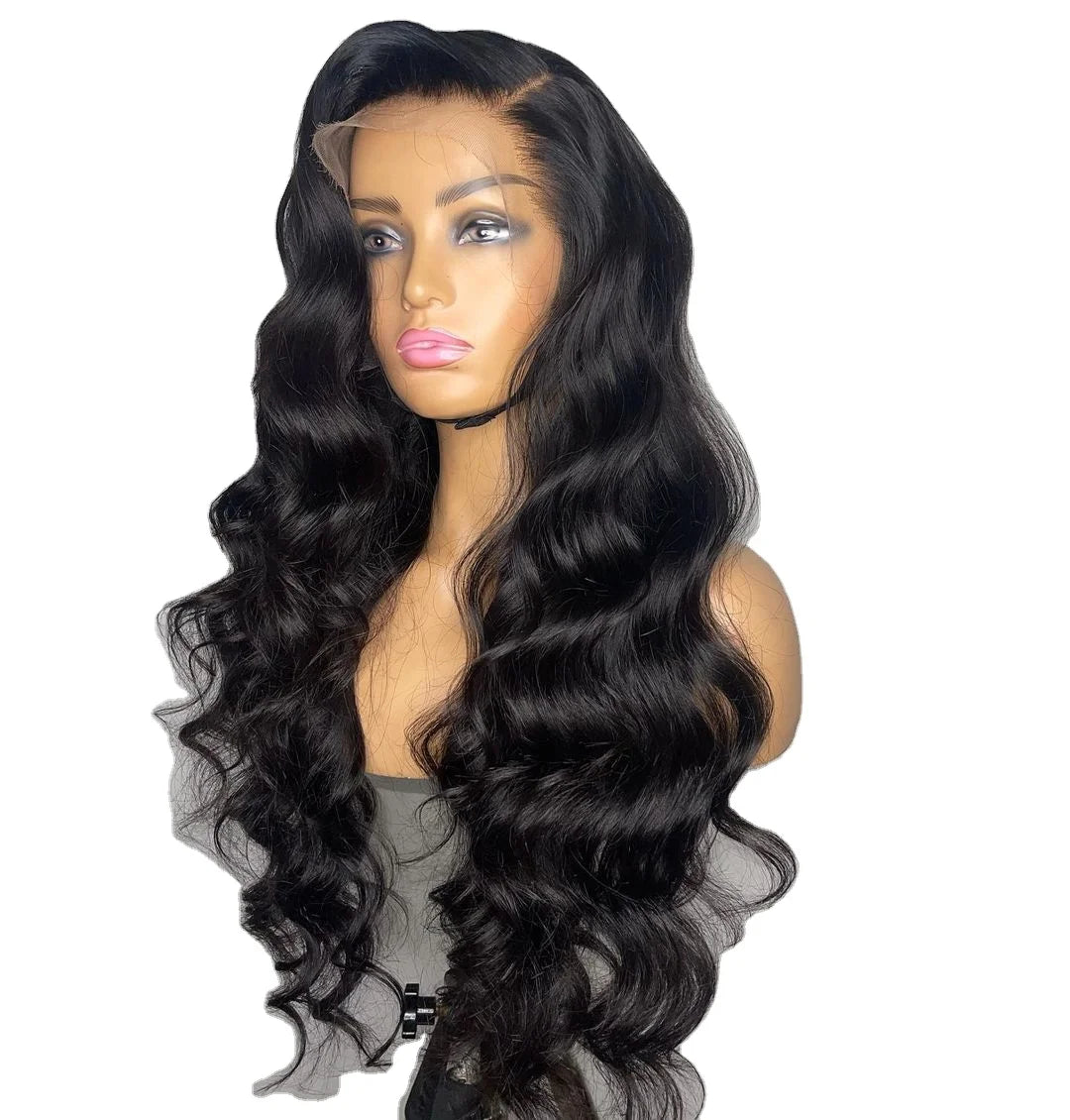 250 Density 13x4 Body Wave Lace Front Wig Pre Plucked HD Transparent Lace Frontal Wig Lace Front Human Hair Wigs for Women Remy