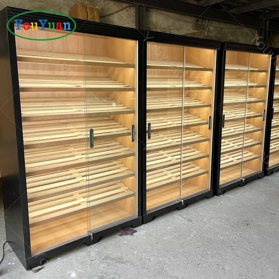Ready to Ship Lockers Cabinets for Cigar Cases/humidors Spanish Cedar Wood Cigar Humidor Modern Cabinet Wood Drawers MegaBDM