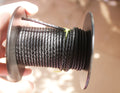 BMZ 2025 Ready to Ship 3mm 4 Strands Black Braided Genuine Bovine Bolo Leather Round Cord