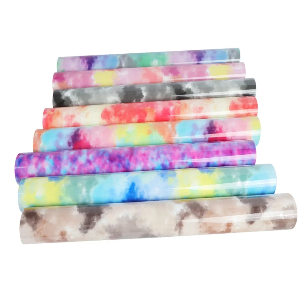 Guangyintong PU Tie-dye Heat Transfer Series Printable Sublimation Vinyl Printable Vinyl Heat Transfer Paper Print on Htv