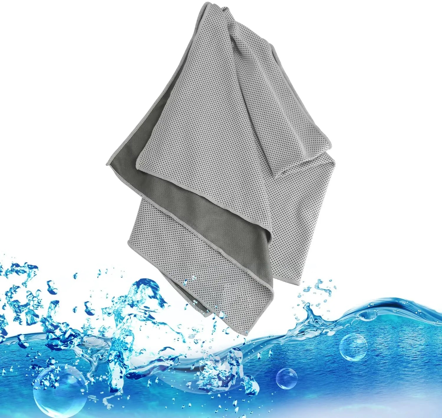 Custom Knitted Polyester Sports Cooling Towel with Quick Cooling & Quick-Dry 30x100cm for Gym and Fitness