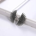 Bohemian Ethnic Jewelry Diamond Semicircle Earrings Rhinestone Fan Geometric Crystal Stud Earrings