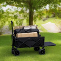 2024 Hot Heavy Duty Collapsible Heavy Duty Foldable Folding Widest Wheels Trolley Wagon Beach Cart for Camping
