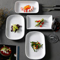 Vintage Eco-Friendly Melamine Rectangle Dinner Plates Customized Pattern In-glaze Decoration Restaurant Use Wholesale