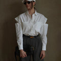 Manufacturer Casual Fashion Polyester Women's Tops And Blouses Summer Button Up White Long Sleeves Designer Shirts For Women