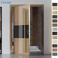 American Entrance Doors Wooden Front Main Outside Entry Doors for Houses Wholesale Modern Styles Wood Entry Door