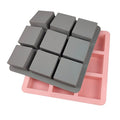 Early Riser 9 Cavity Square Silicone Soap Mold DIY Cake Pan Mould Family Bathroom Home Handmade Soap Mold Kitchen Supplies