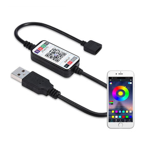 Factory Direct Mini LED Strip Controller 4Pin USB 5-24V 5050 RGB Light Dimmer with APP Control 16 Million Colors for RGB LED