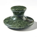 Large Size 9 cm Green Jade Mushroom Stone Massage Products Natural Jade Guasha Tool Stone Body Gua Sha Cool Hot Therapy Massager