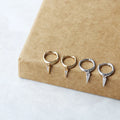 Dainty 925 Sterling Silver Hypoallergenic Drop Earrings Cubic Zirconia Brilliant Cut Trendy Womens Wedding Party 18K Gold Plated