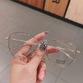 2024 New Custom Myopia Prescription Lens Eyeglasses Colorful Round Metal Glasses Frame Anti Blue Light Optical Glasses