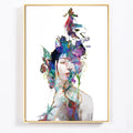 Abstract Watercolor Woman Canvas Wall Art Painting Poster Home Cafe Wall Decor Oil Painting on Canvas Posters and Prints Art Pic