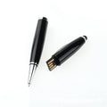 Luxury 32gb USB Ballpoint Pen Custom Logo Wholesale Metal Pen with 0.5mm Writing Width Promotional Gift
