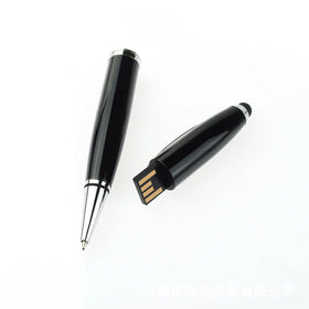 Luxury 32gb USB Ballpoint Pen Custom Logo Wholesale Metal Pen with 0.5mm Writing Width Promotional Gift