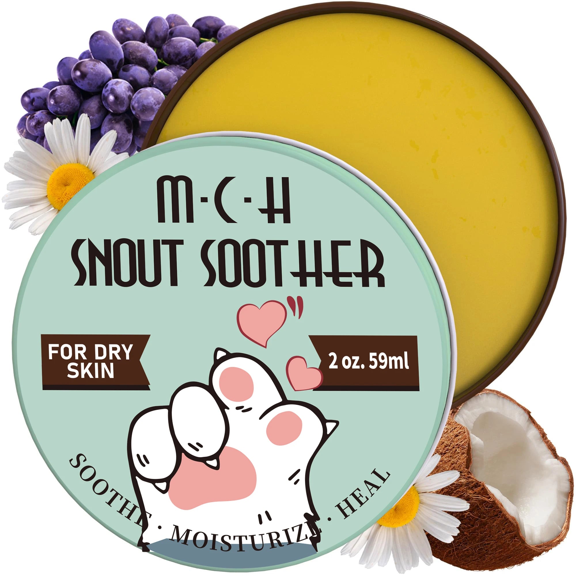 Organic Eco-Friendly Hempseed Oil Reptile Nose Paw Cream Stick Snout Foot Pad Moisturizer Cracked Skin Premium Pet Grooming