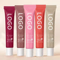 Nourishing Natural Mineral Lip Balm Gel Tube Packaging Lip Tint Waterproof Organic Vegan Lip Plumper Gloss Logo Private Label