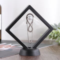 Custom Logo Velvet Jewelry Boxes 14*14cm Size Transparent Suspended Floating Gift Box for Balancing the Presentation MegaBDM