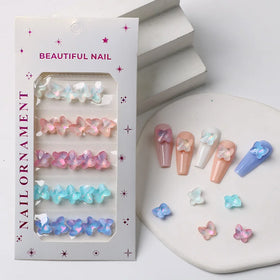 25pcs/bag Mini Mix Shape Glass Crystal Nail Art Rhinestone Stone Diamond DIY Manicure Decoration Accessories