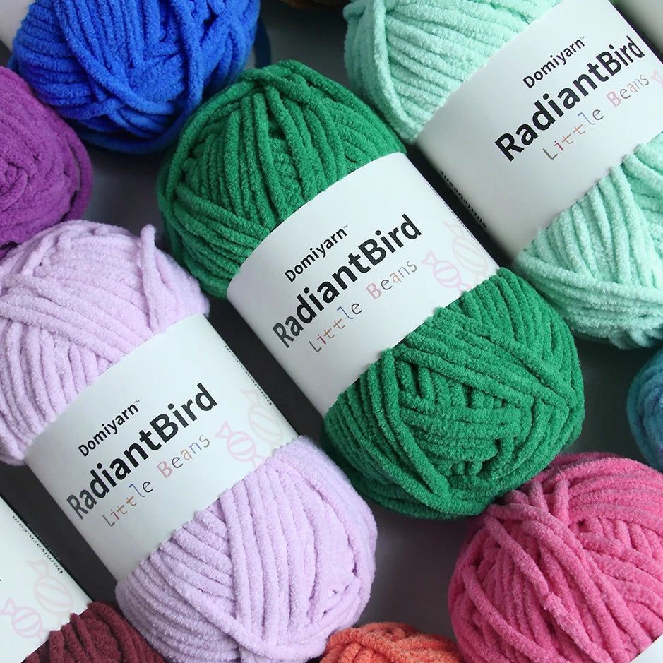 Little Beans 50g/55m Popular Selling Floor Cushion Blanket for Scarf Chunky Polyester Yarn