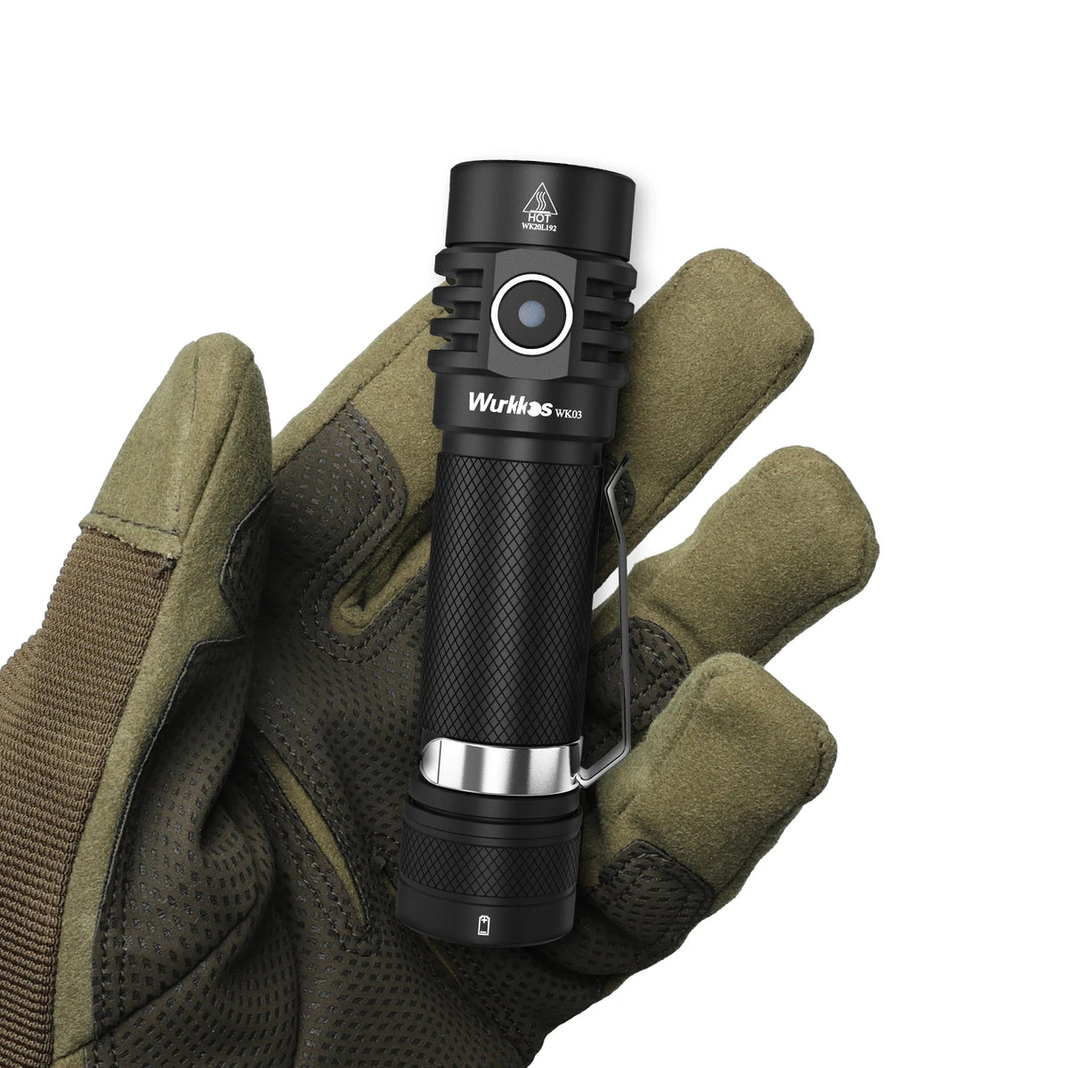 Wurkkos WK03 Powerful 1800lm 217m Beam Distance Pocket LED Flashlight Mini Body Easy to Carry Rechargeable EDC Torch