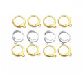 Fashion Stainless Steel Gold Plated French Siler Earring Round Hook for Jewellery Making