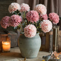 Y-H097 Wholesale Silk Simulation Chrysanthemum Flower Table Decoration Artificial Dandelion Flower for Wedding Decoration