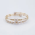 Pearl Bangle wholesale freshwater pearl jewelry  Elastic Bangle Fashion Design for women