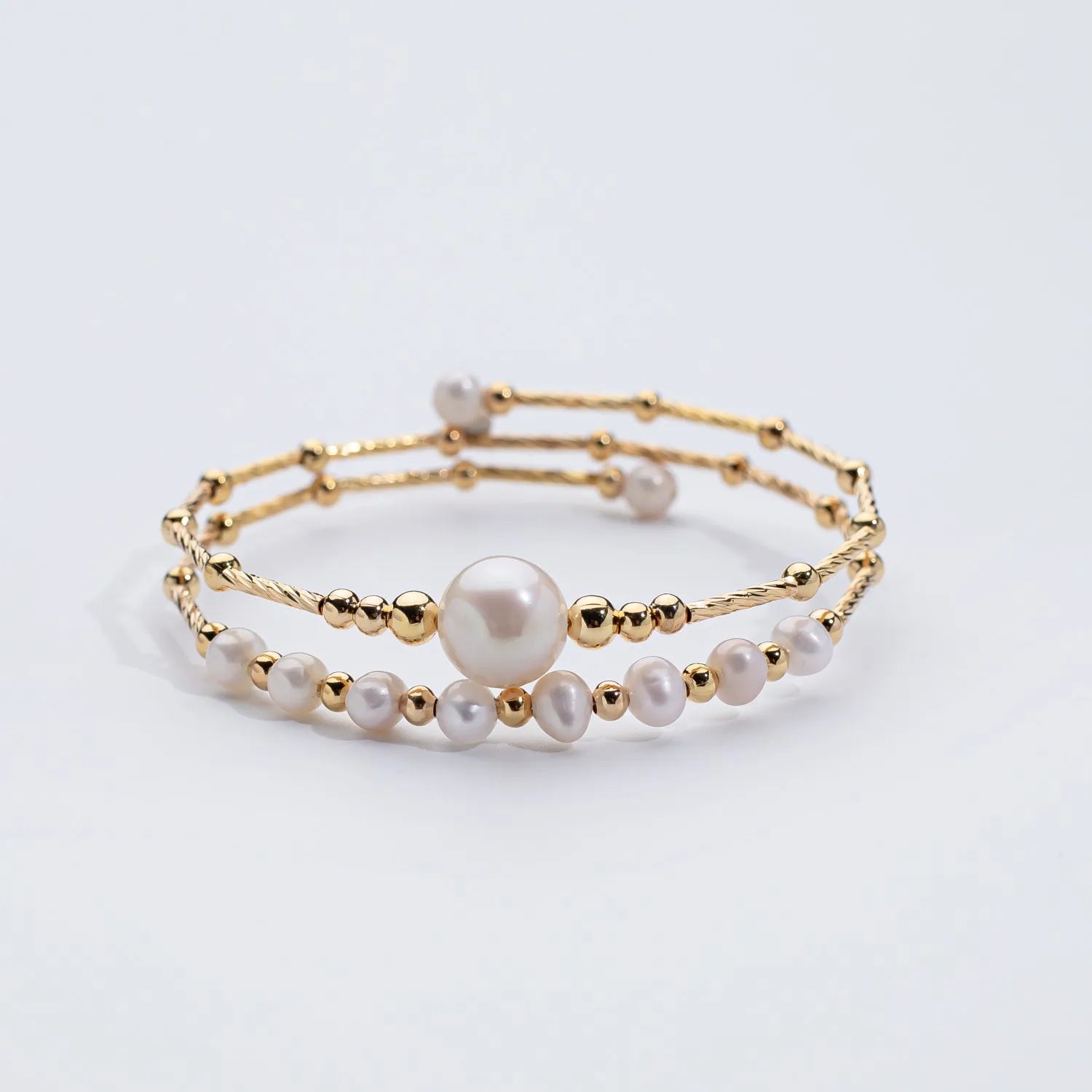 Pearl Bangle wholesale freshwater pearl jewelry  Elastic Bangle Fashion Design for women