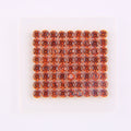 VOAINO 1.9 mm 2.65 Cts 72 Pcs Orange Mandarin Garnet Loose Stones Beads Gemstones Round Cabochon