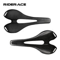 RIDERACE Bicycle Hollow Saddle Road Bike Full Carbon Fiber Breathable Leather Front Cushion Seat Comfortable Cycling Seats Mat