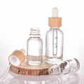 Clear Glass Essential Oil Dropper Bottle 10ml 20ml 30ml 50ml 100ml Sizes Screen Printing for Skin Care Serum
