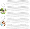 Wholesale Double Sided Blank Round Keyring MDF Sublimation Wooden Blank Keychain