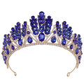 New Bride's Rhinestone Hair Hoop Alloy Hair Crown Beauty Pageant Tiara Crown Bridal