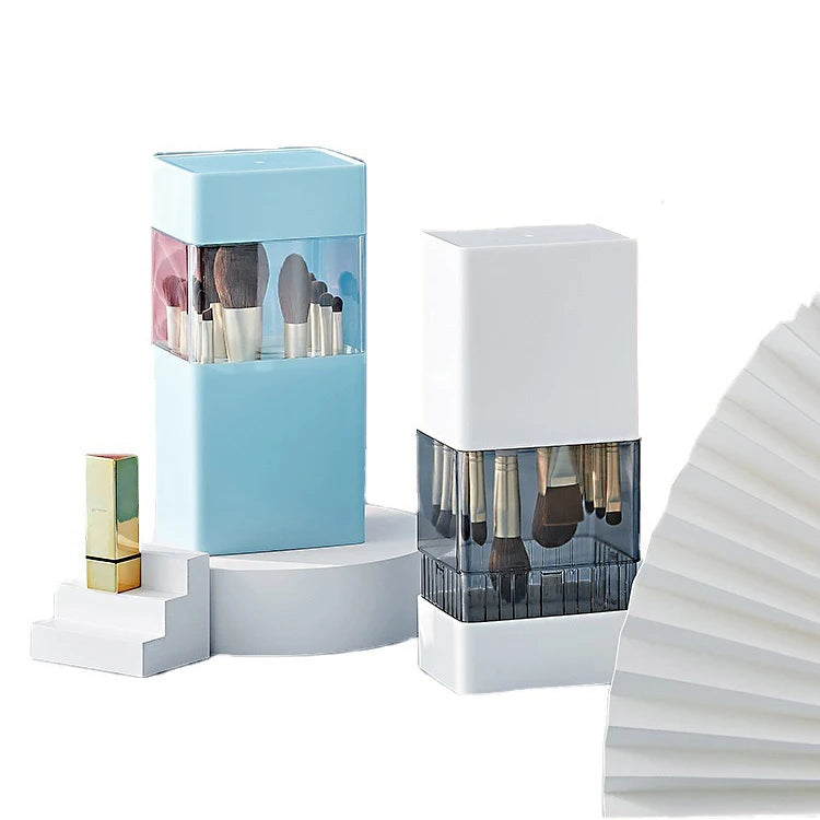 New Design Dry and Store Beauty Tool Transparent ABS Cosmetic Brush Storage Box