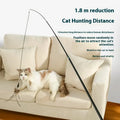 Telescopic Rod Cat Retractable Pet Interactive Bell Feather Wand Toys
