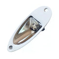Donlis Chrome Color Boat Style ST Guitar Jack Plate with 6.35 Output Jack in Black Gold Colors