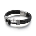 New Trend Creative Jewelry Stainless Steel Woven Men's Cross Bracelet Wholesale
