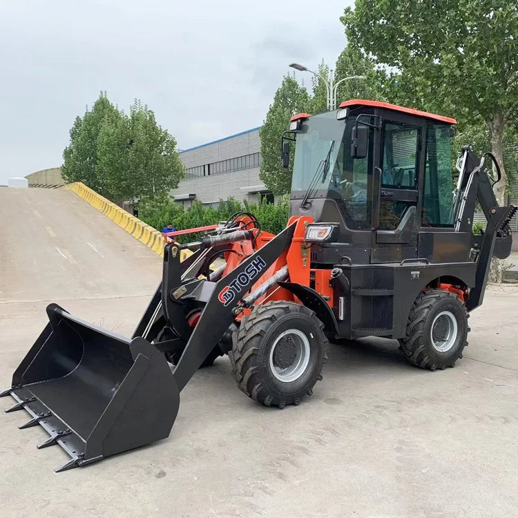 TOSH Big Promotion Retroexcavadora Diesel Front Loader and Backhoe Multi-Function Backhoe Excavator Loader