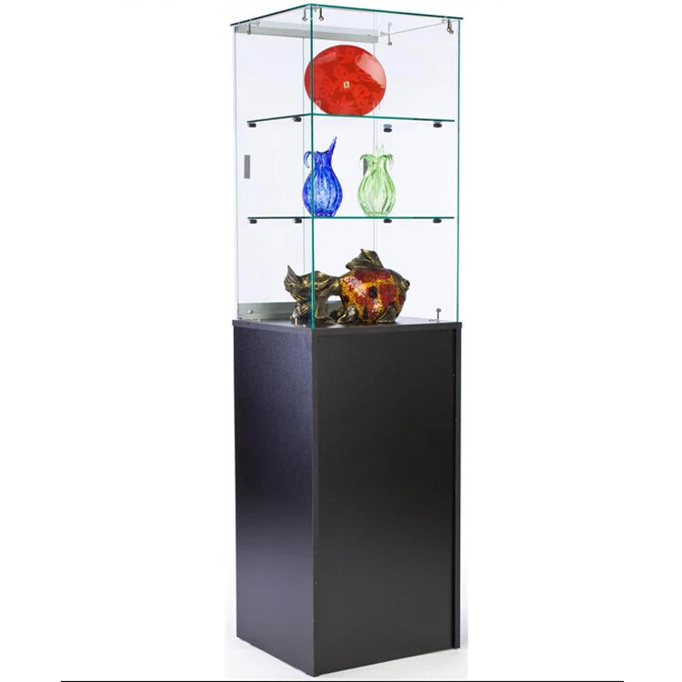 Best-Selling Freestanding LED Cell Phone Display Case Showcase Retail Shop Counter Watch Cabinet Glass Front Easy View
