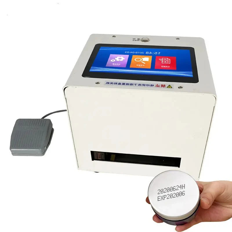 Desktop Static Packaging Plastic Bag Aluminium Cans Plastic Bottles Inkjet Printer
