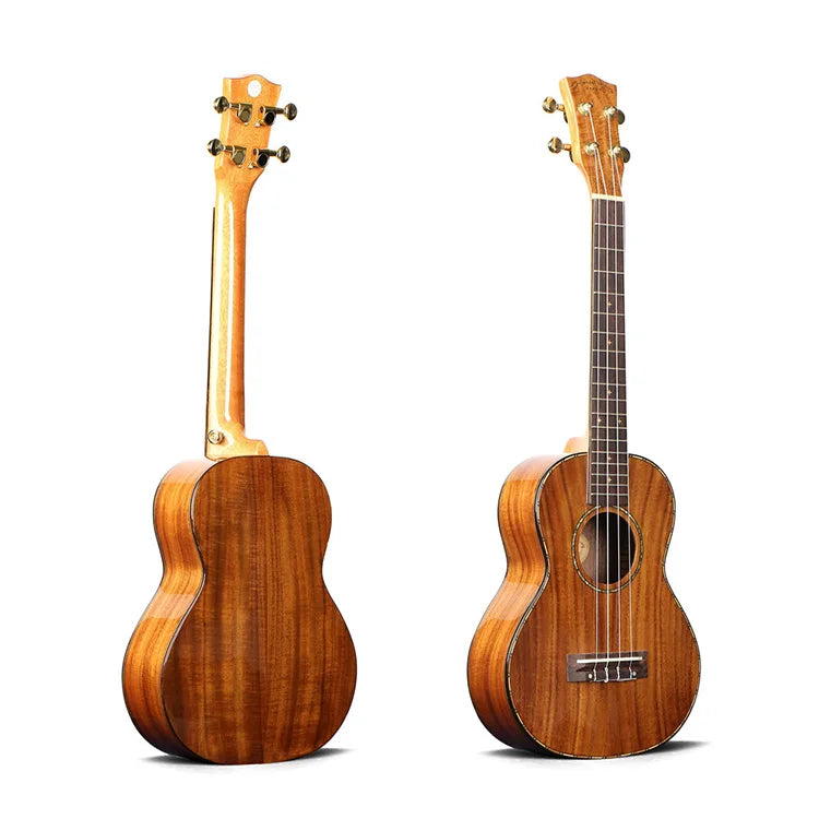 Wholesale 24 Inch Solid Acacia Top Handmade Concert Ukulele Tenor Made in China