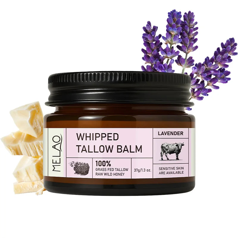 Organic Natural Hydrating Dry Skin Soothing Moisturizing Grass-fed Beef Tallow Face for Skin Care Beef Tallow Balm Tallow Cream