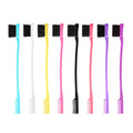 4-in-1 Custom Logo Personalized Packaging Double Sided Mini Edge Control Brush Salon Use Nylon Material Control Squeeze Tube
