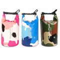 2L Custom Logo Camouflage Backpack 5L 10L 15L 20L 30L Blue Pink PVC Double Shoulder Water Resistant Waterproof Dry Bag
