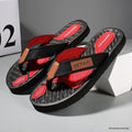 Men's Summer Trendy Flip-Flops Non-Slip Soft Rubber Sole Casual Beach Shoes Inspired by Internet Celebrity for Outdoor Slippers