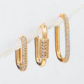 3Pcs Simple O Shape Cubic Zirconia Huggie Earrings Modern Jewelry Ideal for Parties Weddings and Gifts Earrings Set